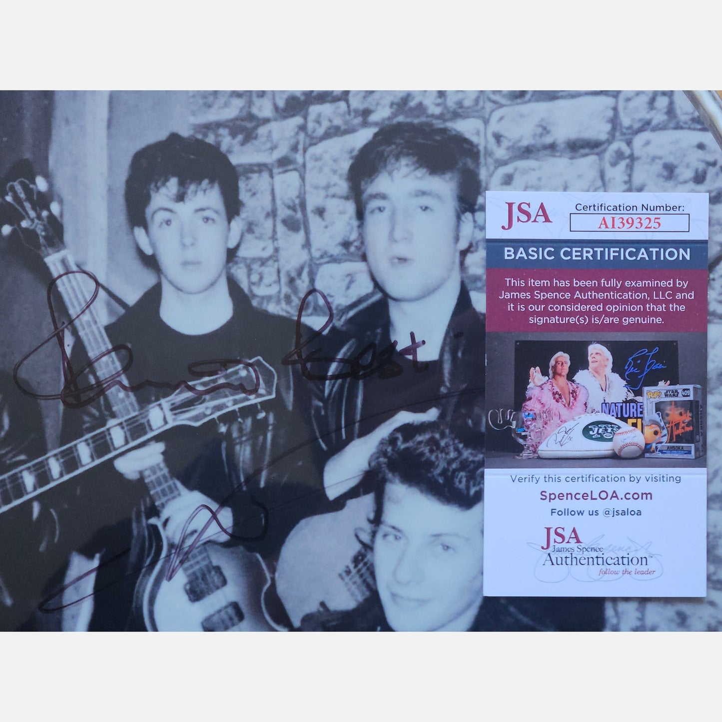 THE BEATLES - PETE BEST Autogramm JSA signiertes Schlagzeugfell