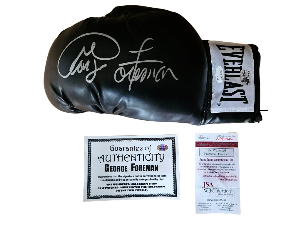 GEORGE FOREMAN Autogramm JSA Zertifikat signiert Boxhandschuh