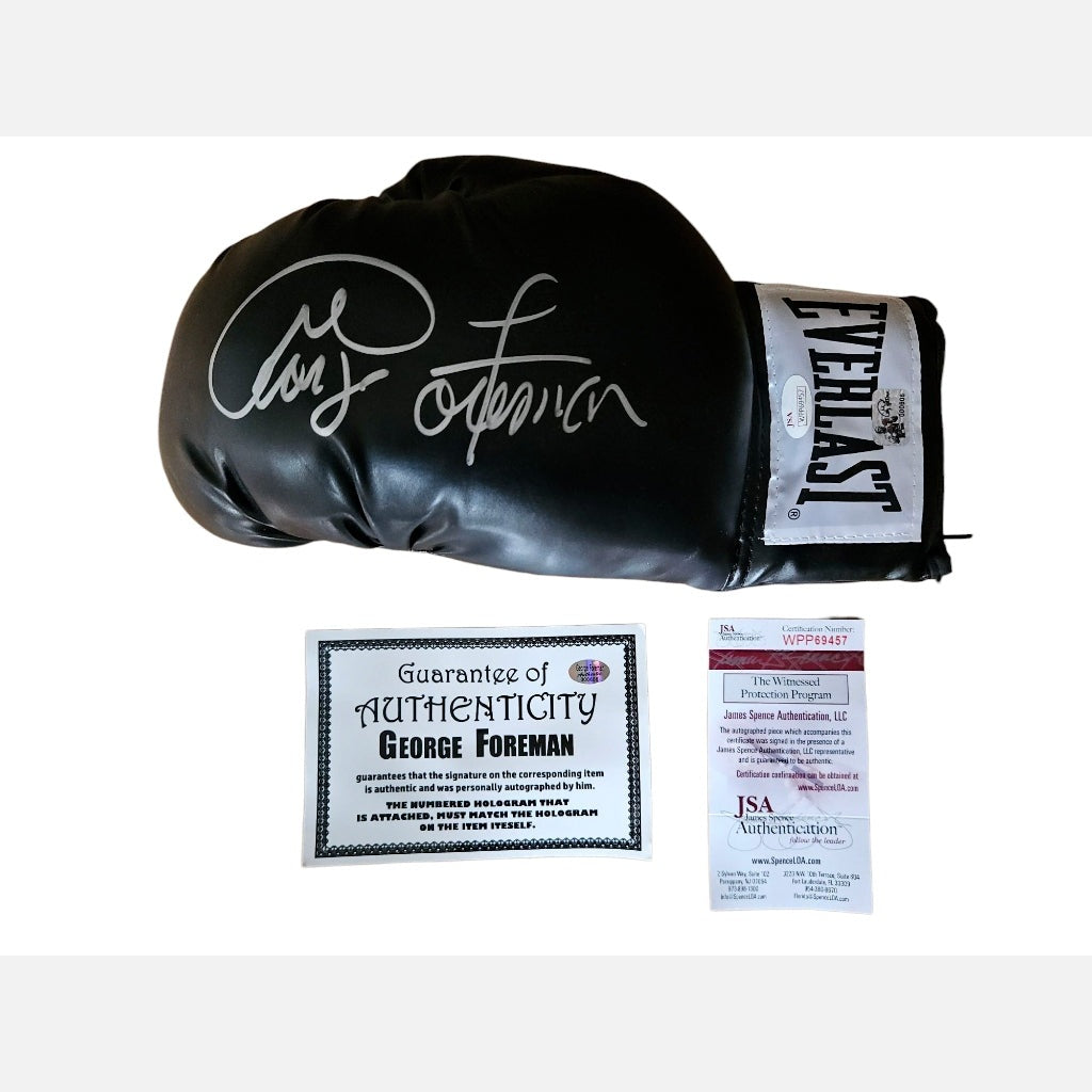 GEORGE FOREMAN Autogramm JSA Zertifikat signiert Boxhandschuh