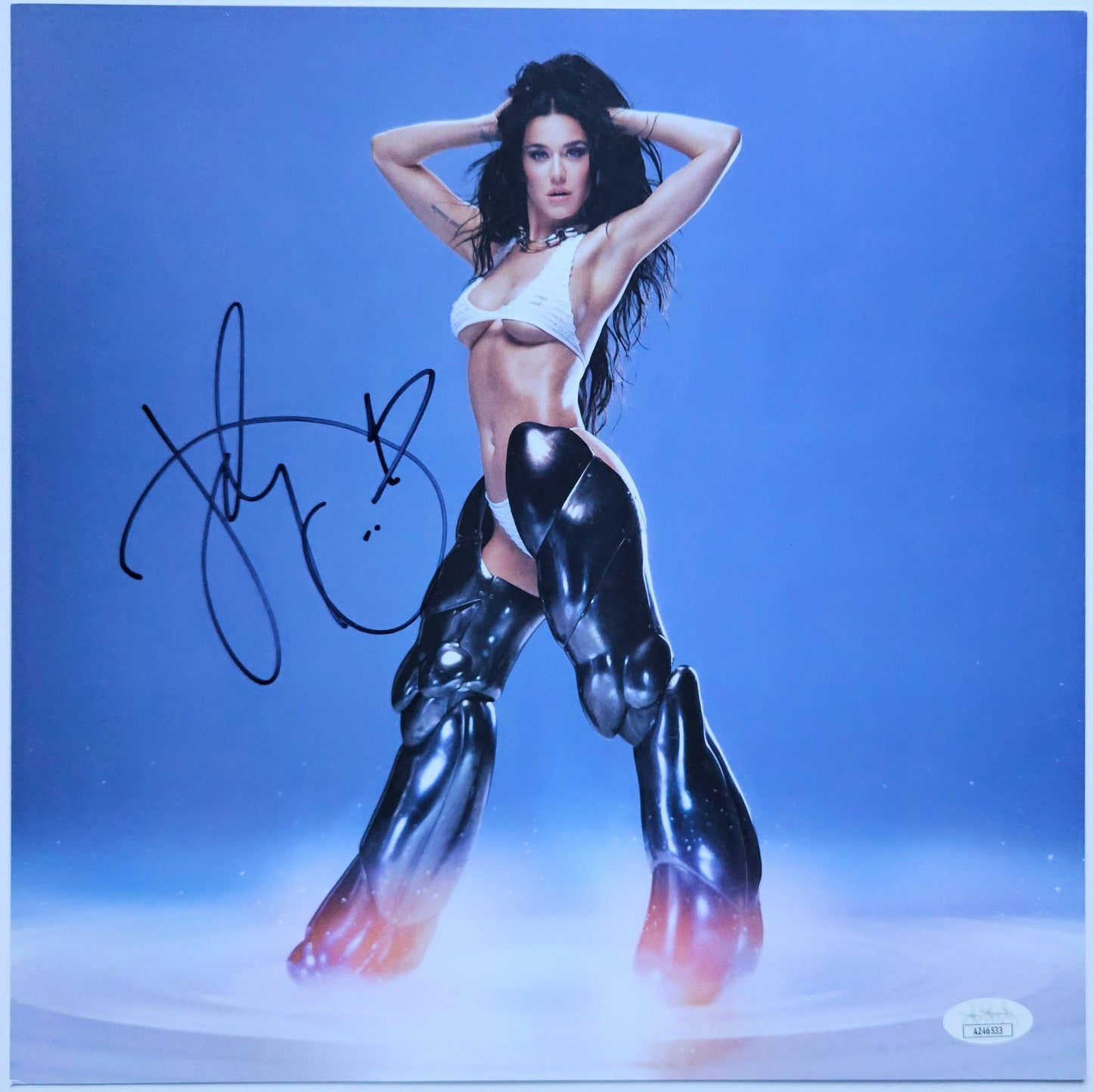 KATY PERRY Autogramm JSA signierte Vinyl-LP-Beilage