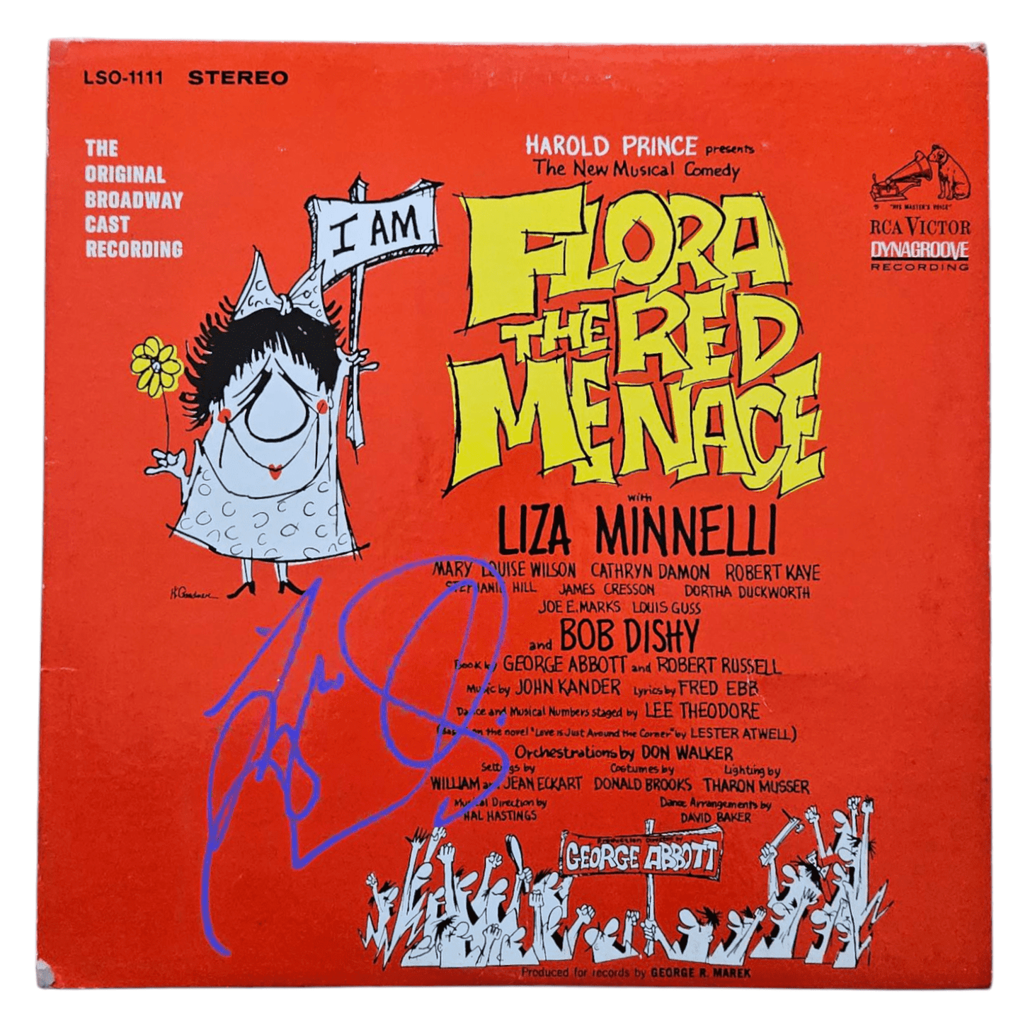 LIZA MINNELLI Autogramm ACOA signiertes Vinyl-LP-Cover