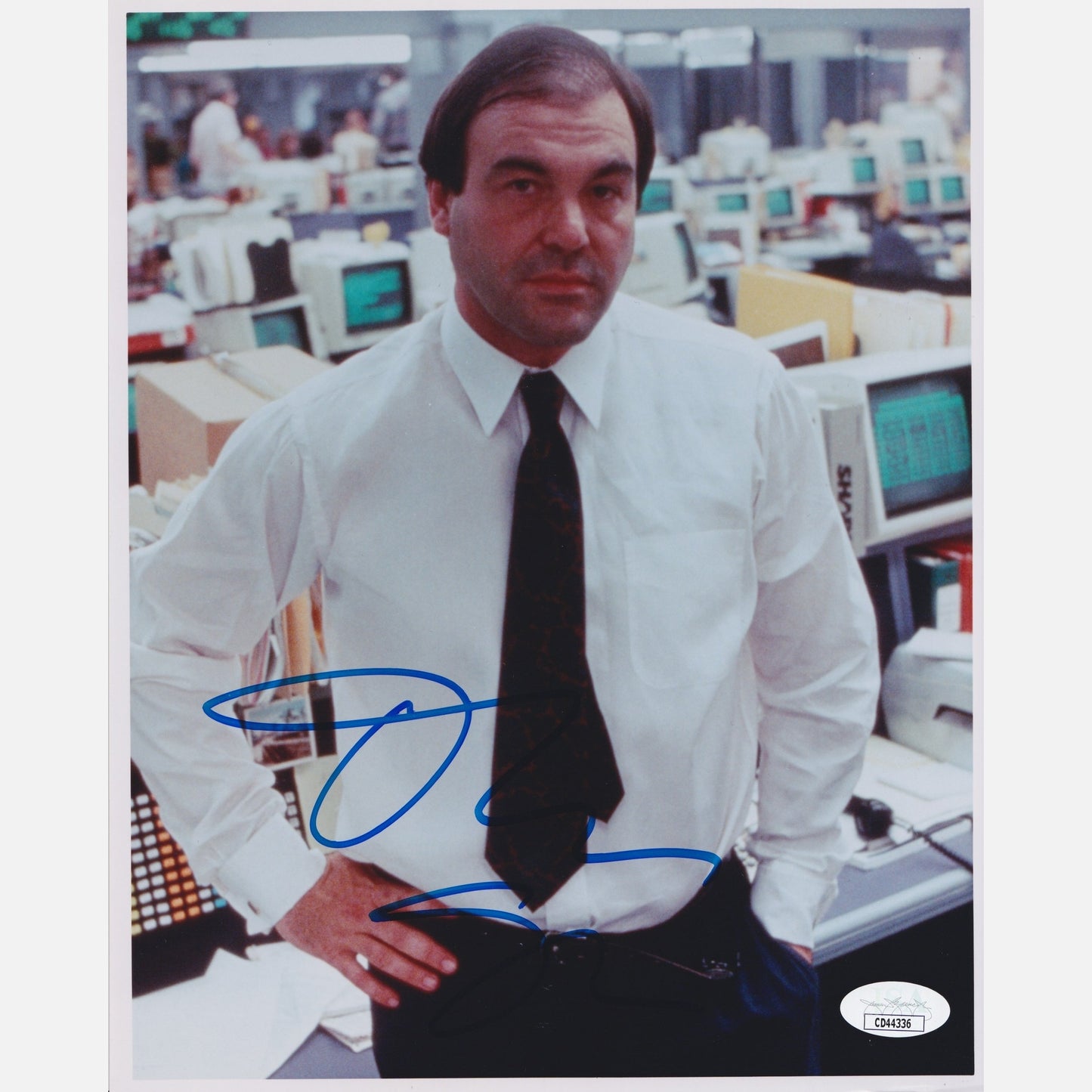 OLIVER STONE Autogramm JSA signiert 8x10 Fotografie WALLSTREET
