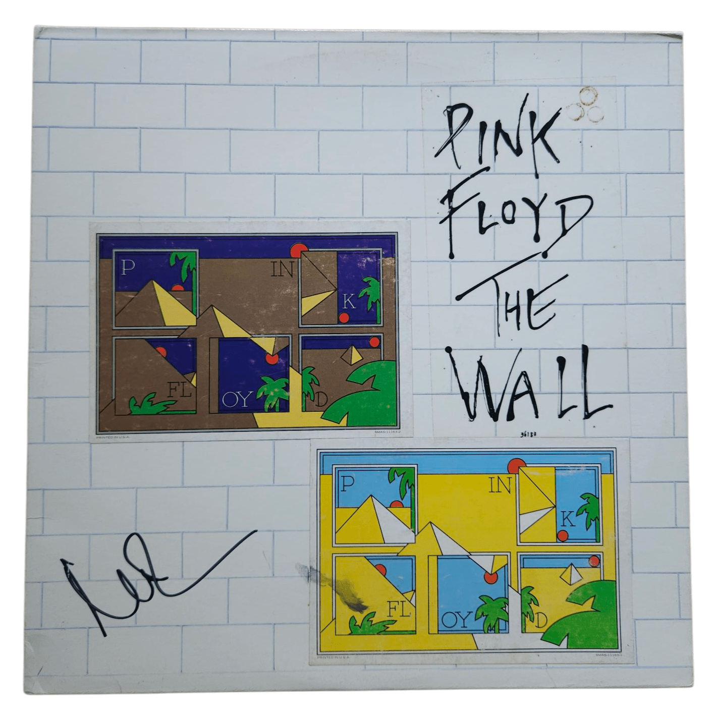 PINK FLOYD - NICK MASON Autogramm, von Beckett signiertes Vinyl-LP-Cover