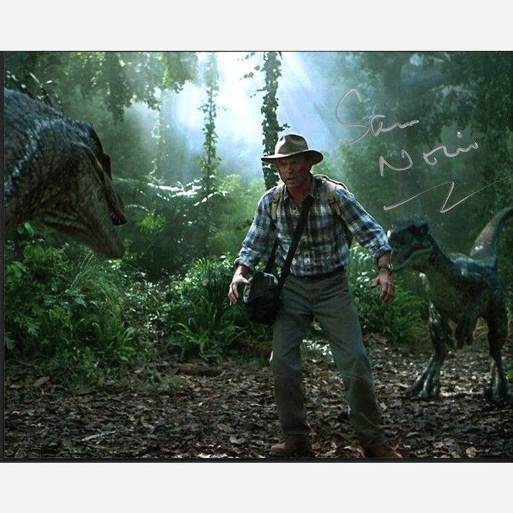 SAM NEIL autograph ACOA signed 8x10 photography JURASSIC PARK 8X10