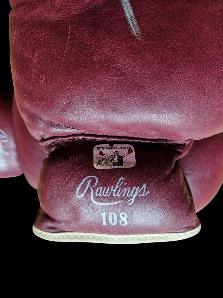 MIKE TYSON Autogramm Fiterman Zertifikat signiert Vintage Boxhandschuh