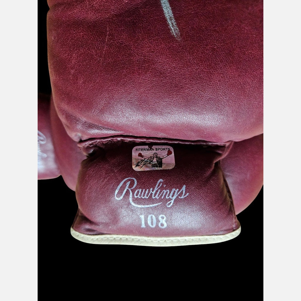 MIKE TYSON Autogramm Fiterman Zertifikat signiert Vintage Boxhandschuh