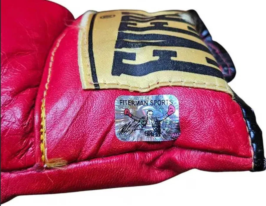 MIKE TYSON Autogramm Fiterman Zertifikat signiert Boxhandschuh