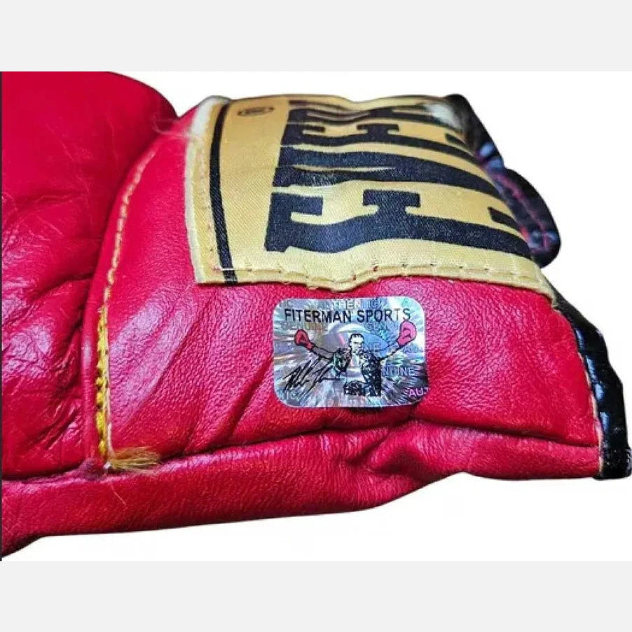 MIKE TYSON Autogramm Fiterman Zertifikat signiert Boxhandschuh