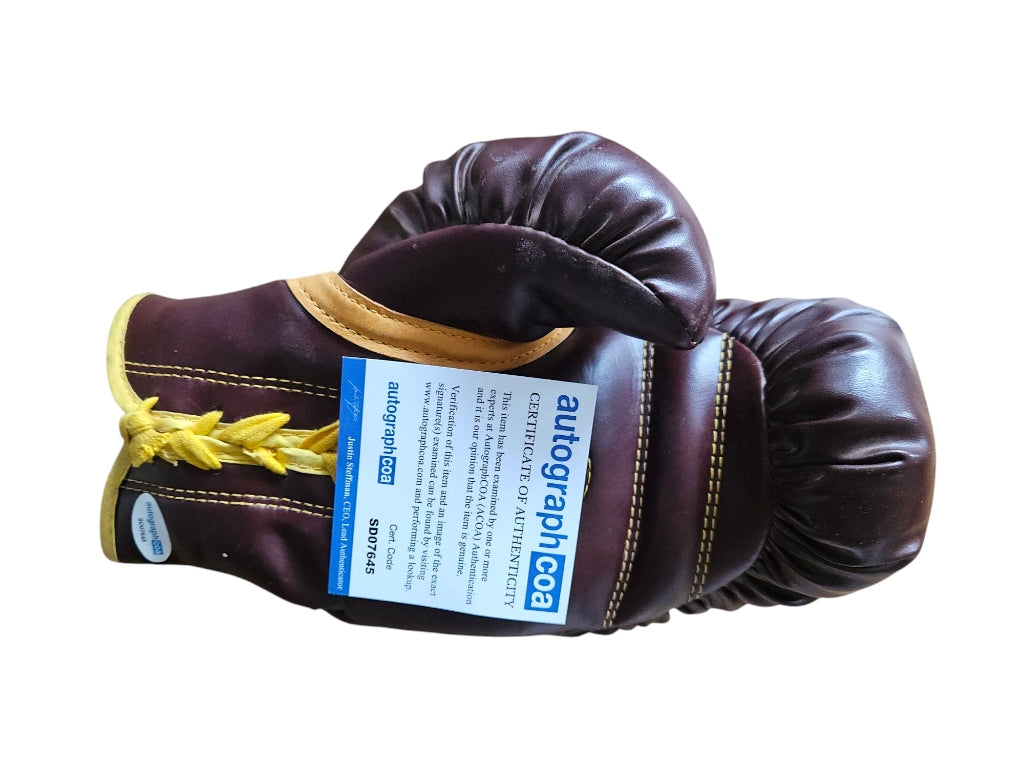 MIKE TYSON Autogramm ACOA Zertifikat signiert Vintage Boxhandschuh