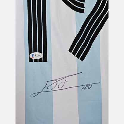 LIONEL MESSI autograph BECKETT & ACOA certificates signed replica jersey ARGENTINA