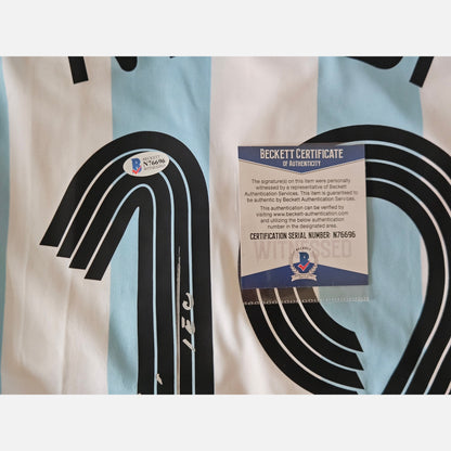 LIONEL MESSI autograph BECKETT & ACOA certificates signed replica jersey ARGENTINA