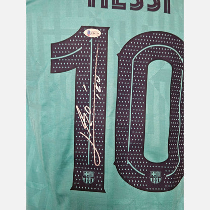 LIONEL MESSI autograph BECKETT & ACOA certificates signed replica jersey FC Barcelona