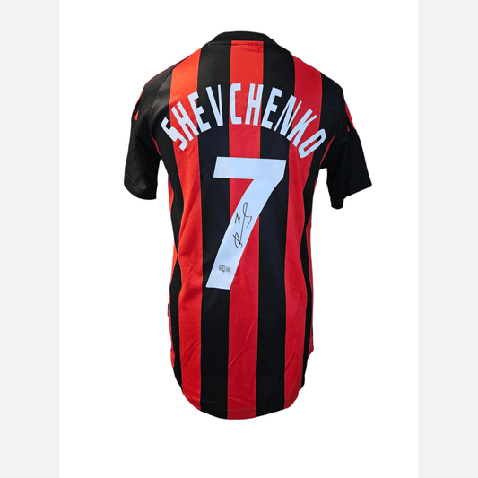 ANDRIY SHEVCHENKO signed soccer jersey BECKETT certificate AC Milan Jersey
