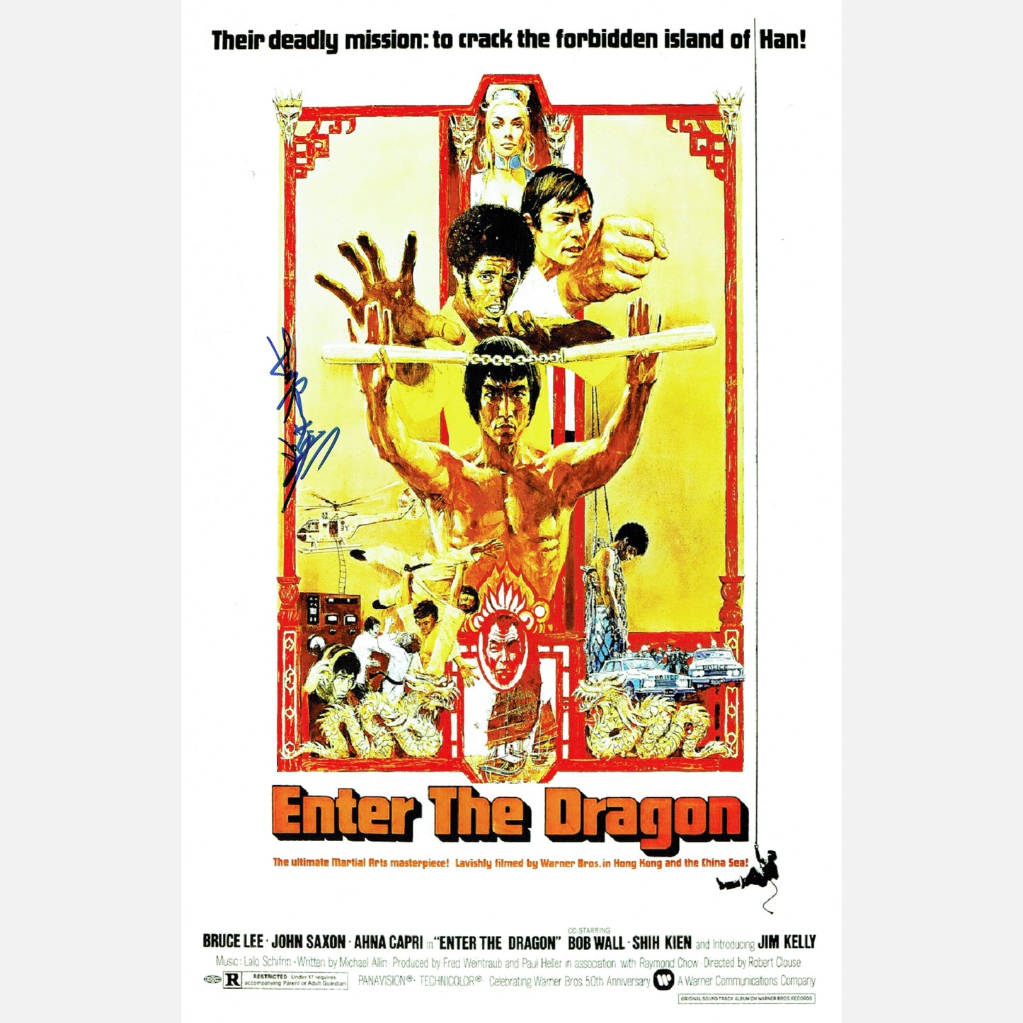 ANGELA MAO autograph ACOA signed poster 11x17 ENTER THE DRAGON