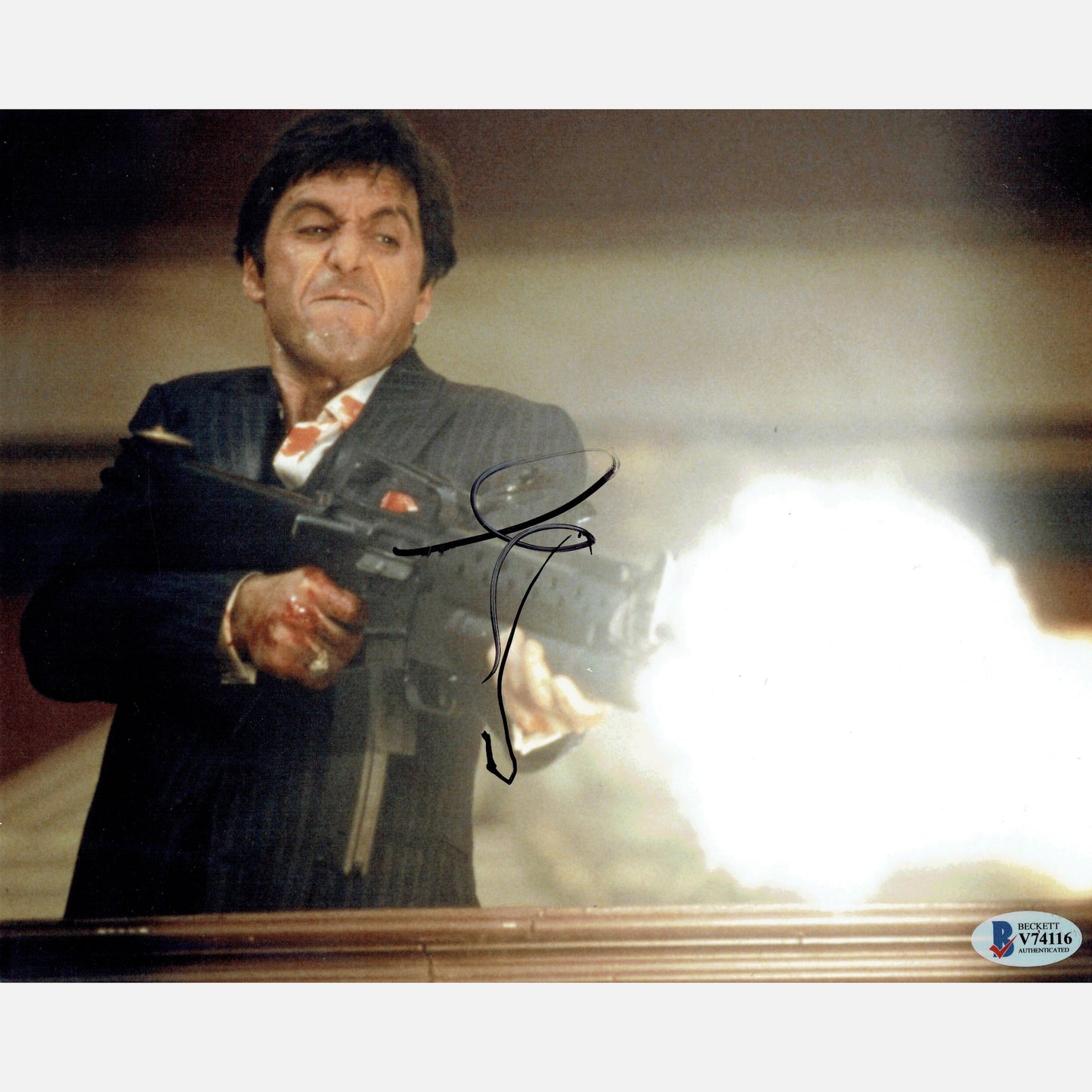 AL PACINO autograph Beckett signed 8x10 photography Scarface