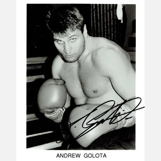 ANDRZEJ GOŁOTA autograph ACOA signed 8x10 photography BOXING