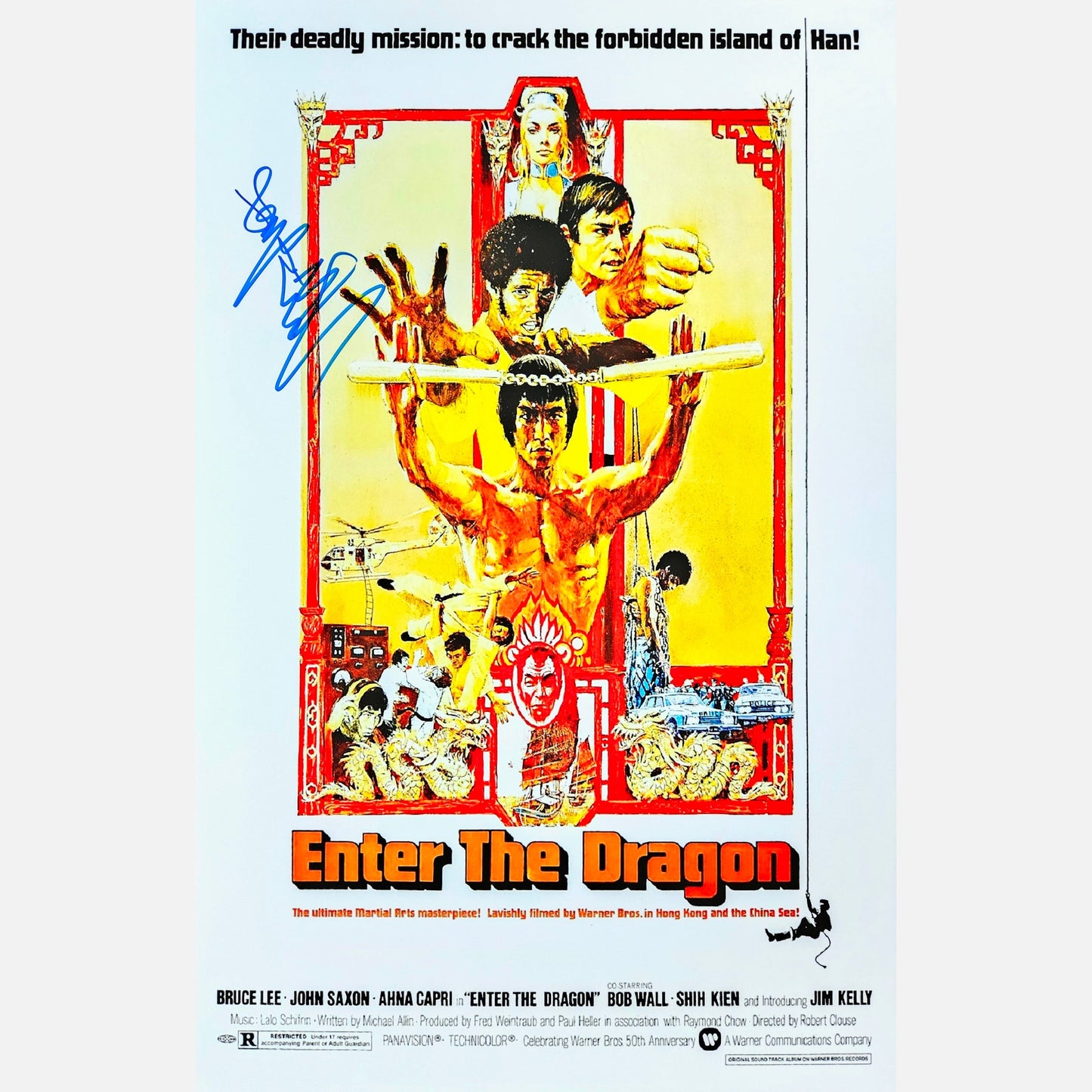 ANGELA MAO autograph ACOA signed poster 11x17 ENTER THE DRAGON