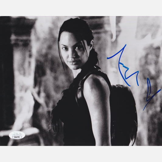 ANGELINA JOLIE Autogramm JSA signiert 8 x 10 Fotografie TOMB RAIDER
