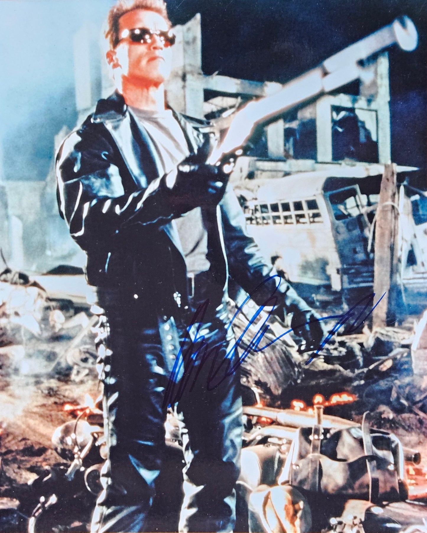 ARNOLD SCHWARZENEGGER autograph ACOA signed 8x10 photography TERMINATOR