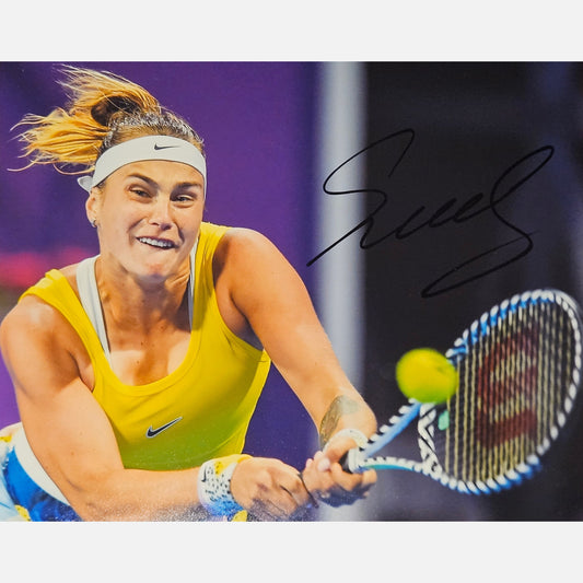 ARYNA SABALENKA autograph ACOA signed 8x10 photography TENNIS