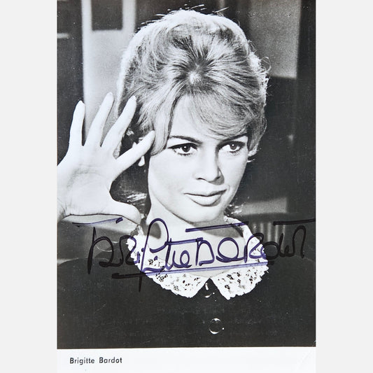 BRIGITTE BARDOT autograph ACOA signed 4x6 VINTAGE photography