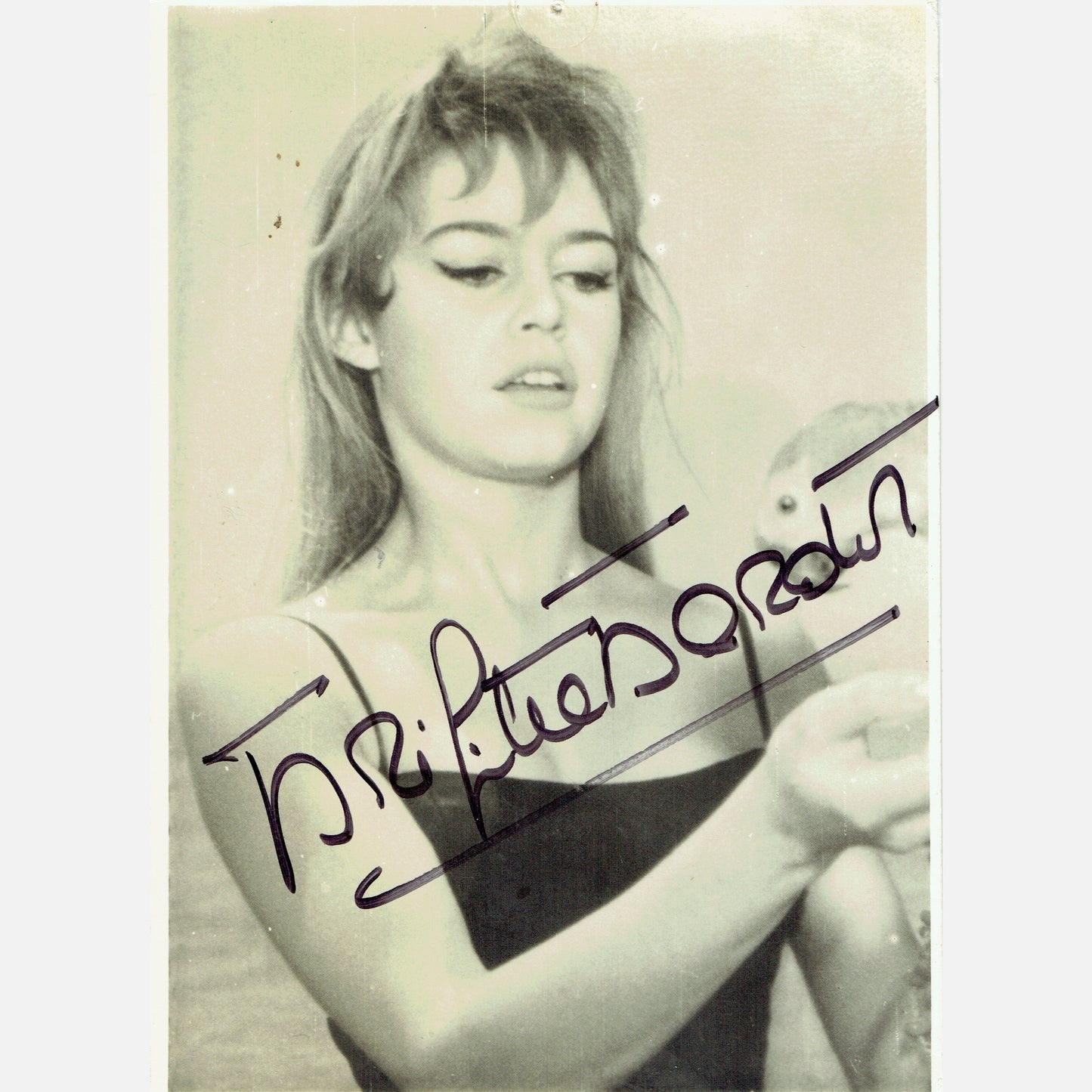 BRIGITTE BARDOT autograph ACOA signed 4x6 VINTAGE photography