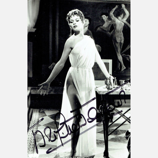 BRIGITTE BARDOT autograph ACOA signed 3,5x5,5 VINTAGE photography