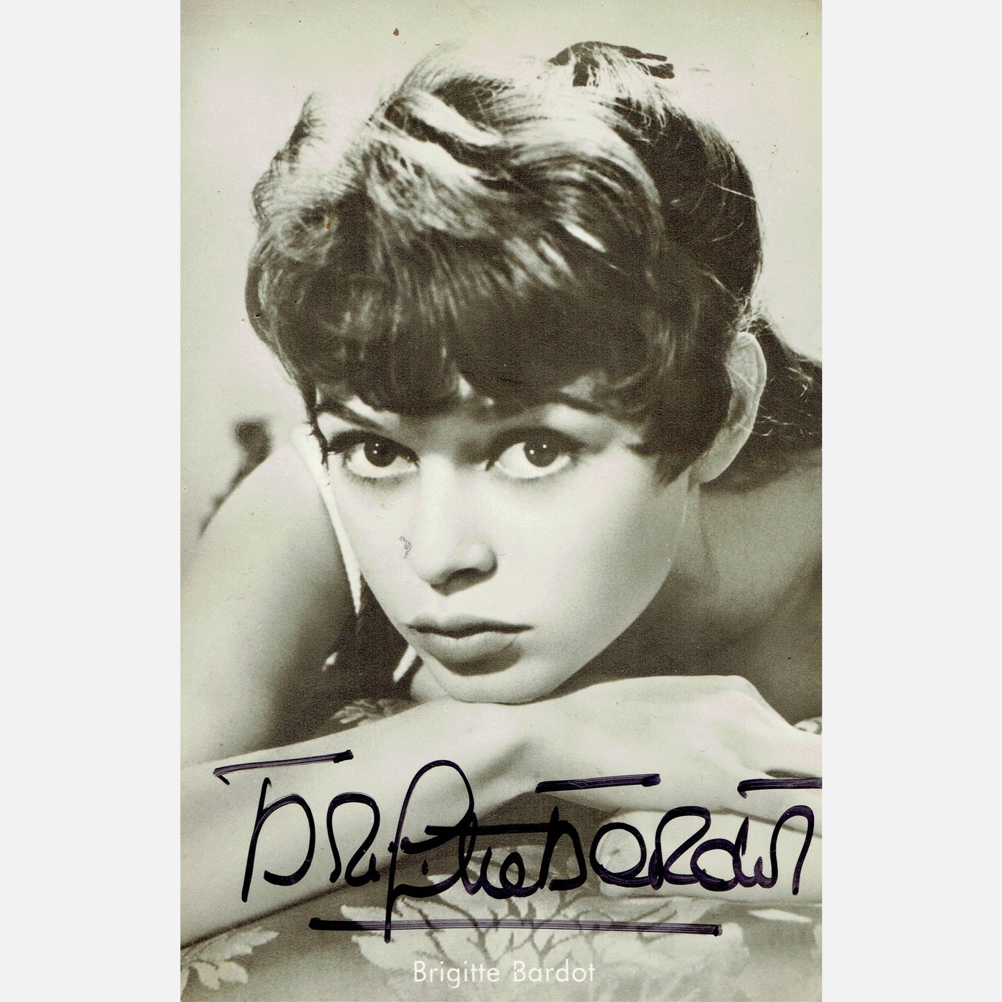 BRIGITTE BARDOT autograph ACOA signed 3,5x5,5 VINTAGE photography