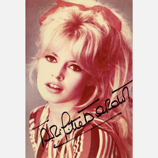 BRIGITTE BARDOT autograph ACOA signed 4x6 VINTAGE photography