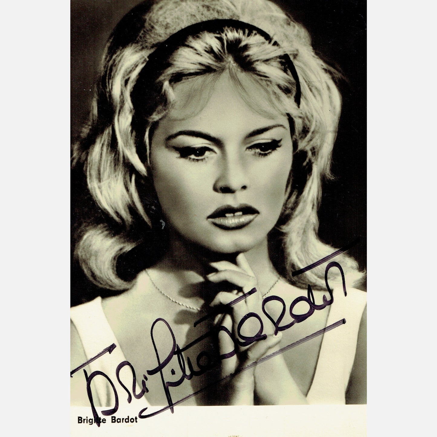 BRIGITTE BARDOT autograph ACOA signed 4x6 VINTAGE photography