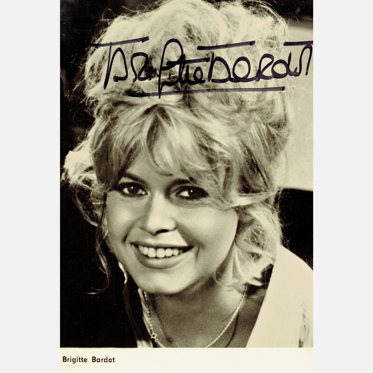 BRIGITTE BARDOT autograph ACOA signed 4x6 VINTAGE photography