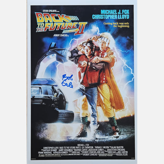 BOB GALE autograph ACOA signed 12x18 poster BACK TO THE FUTURE 12x18