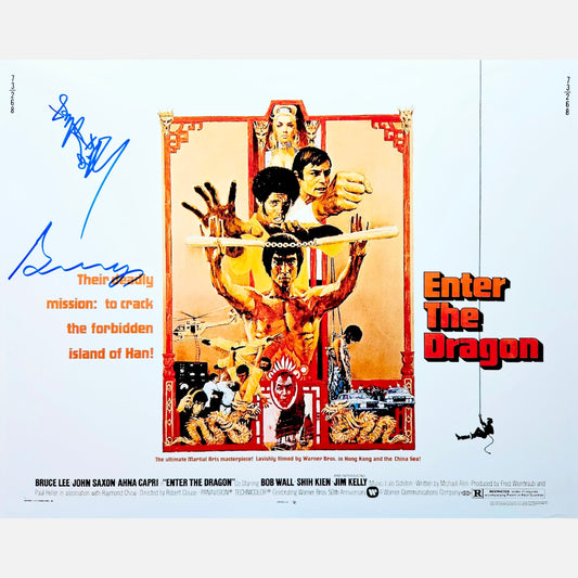 BOLO YEUNG & ANGELA MAO autographs ACOA signed 16x20 photography ENTER THE DRAGON 16x20
