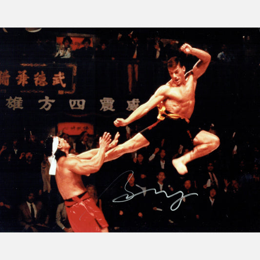 BOLO YEUNG autograph ACOA signed 11x14 photography BLOODSPORT 11X14