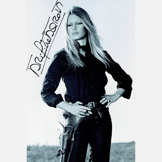 BRIGITTE BARDOT autograph ACOA signed 8x12 photography B&W 8x10