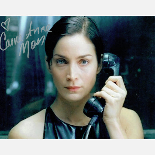 CARRIE-ANNE MOSS autograph ACOA signed 8x10 photography MATRIX 8x10