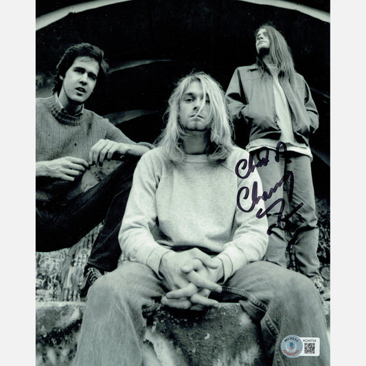 CHAD CHANNING autograph ACOA signed 8x10 photography NIRVANA 8x10