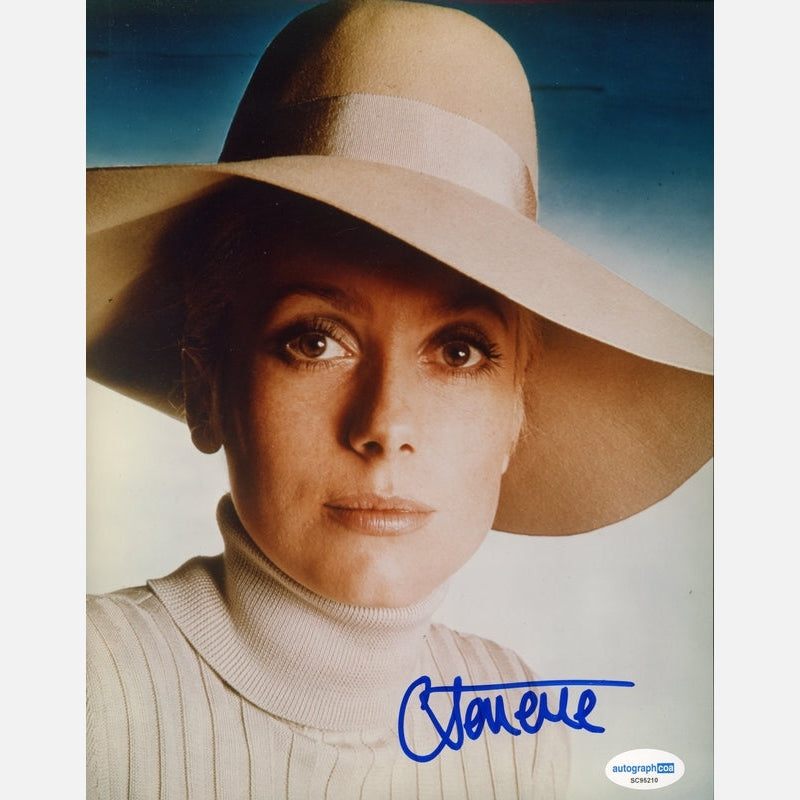 CATHERINE DENEUVE autograph ACOA signed 8x10 photography