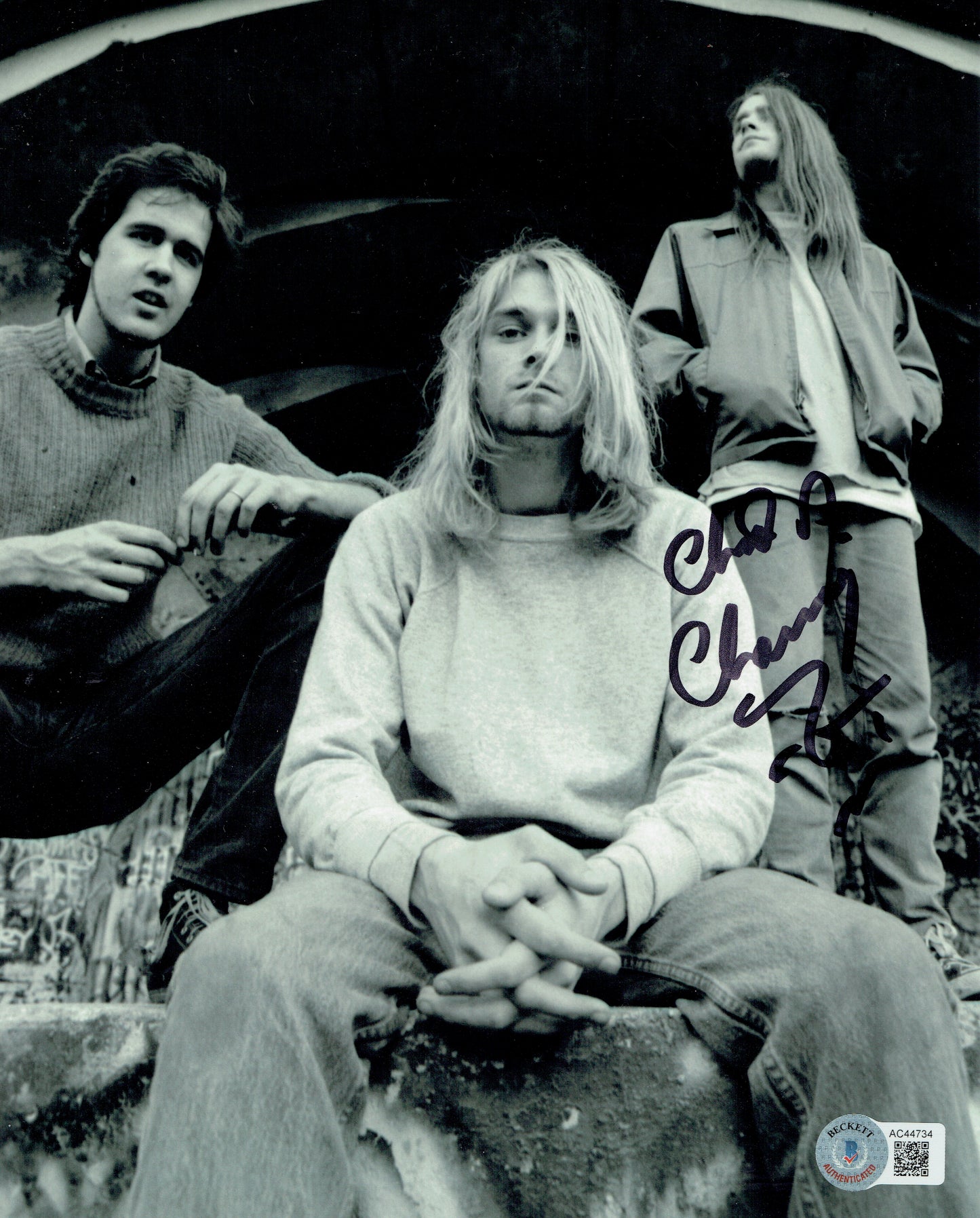 CHAD CHANNING autograph ACOA signed 8x10 photography NIRVANA