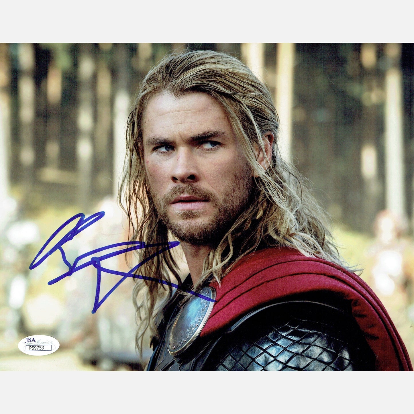 CHRIS HEMSWORTH autograph JSA signed 8x10 photography THOR