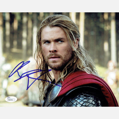 CHRIS HEMSWORTH autograph JSA signed 8x10 photography THOR