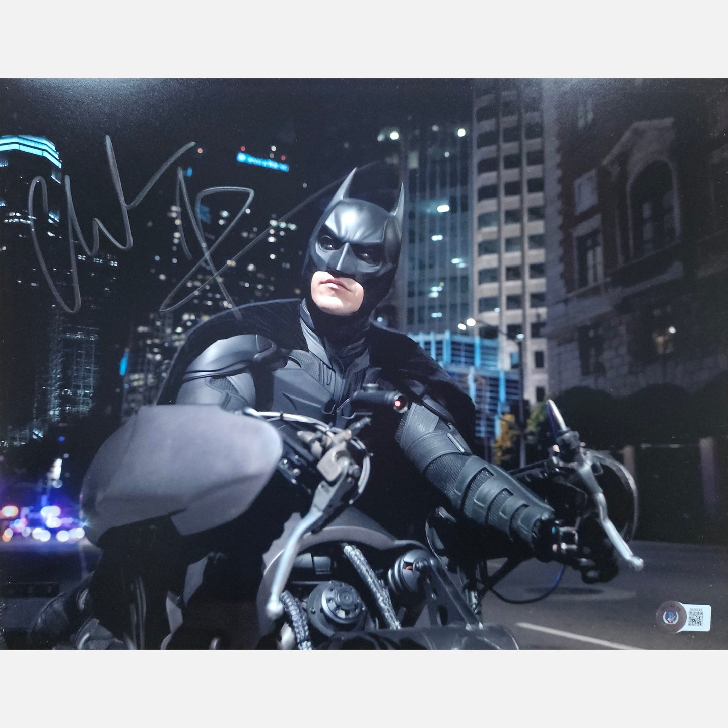 CHRISTIAN BALE autograph Beckett signed 11x14 photography BATMAN