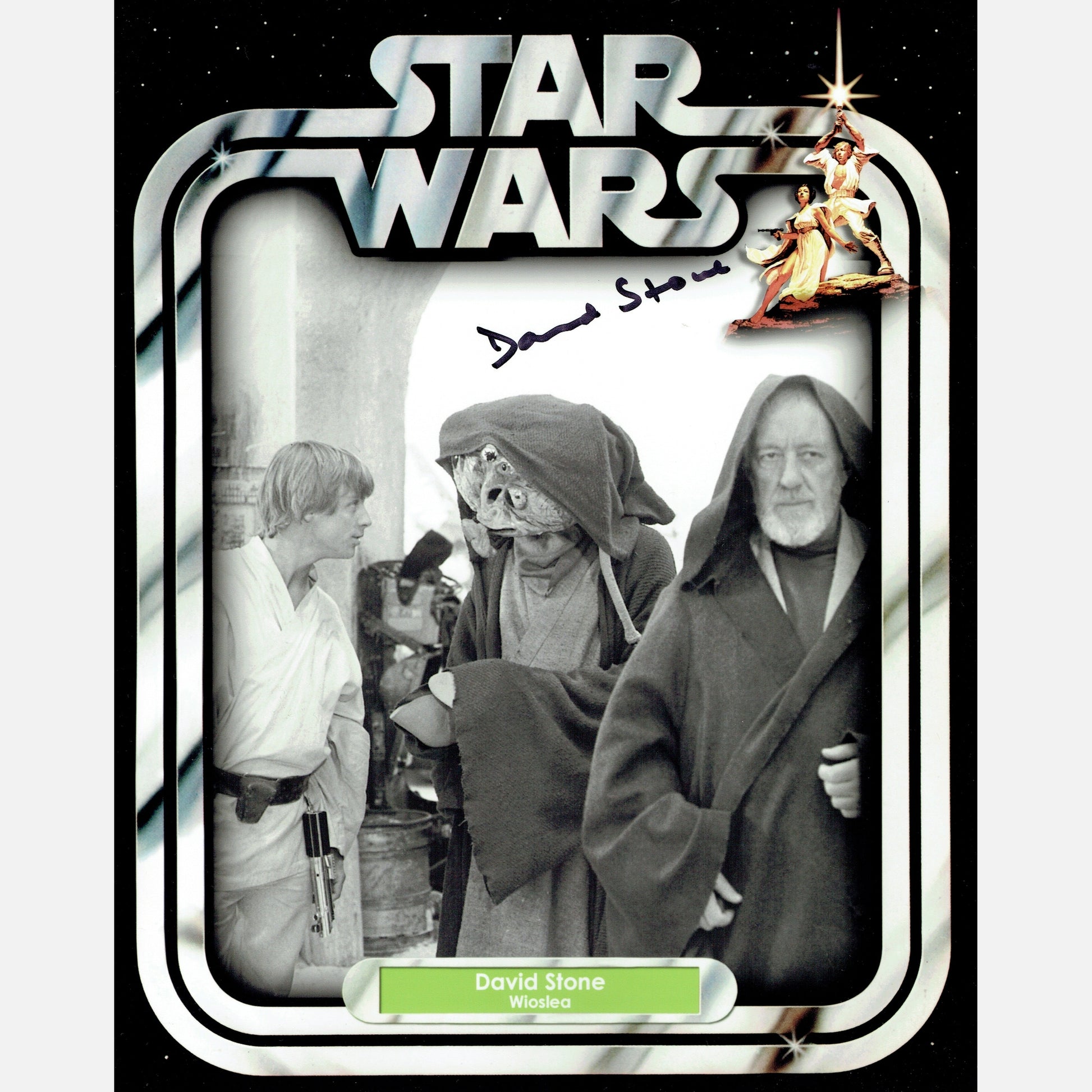 DAVID STONE autograph ACOA signed 8x10 photography STAR WARS 8x10