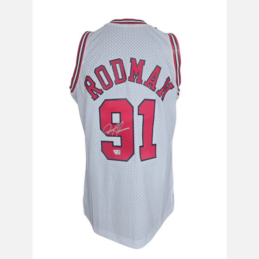DENNIS RODMAN autograph Fanatics certificate signed NBA M&N jersey Chicago Bulls Jersey