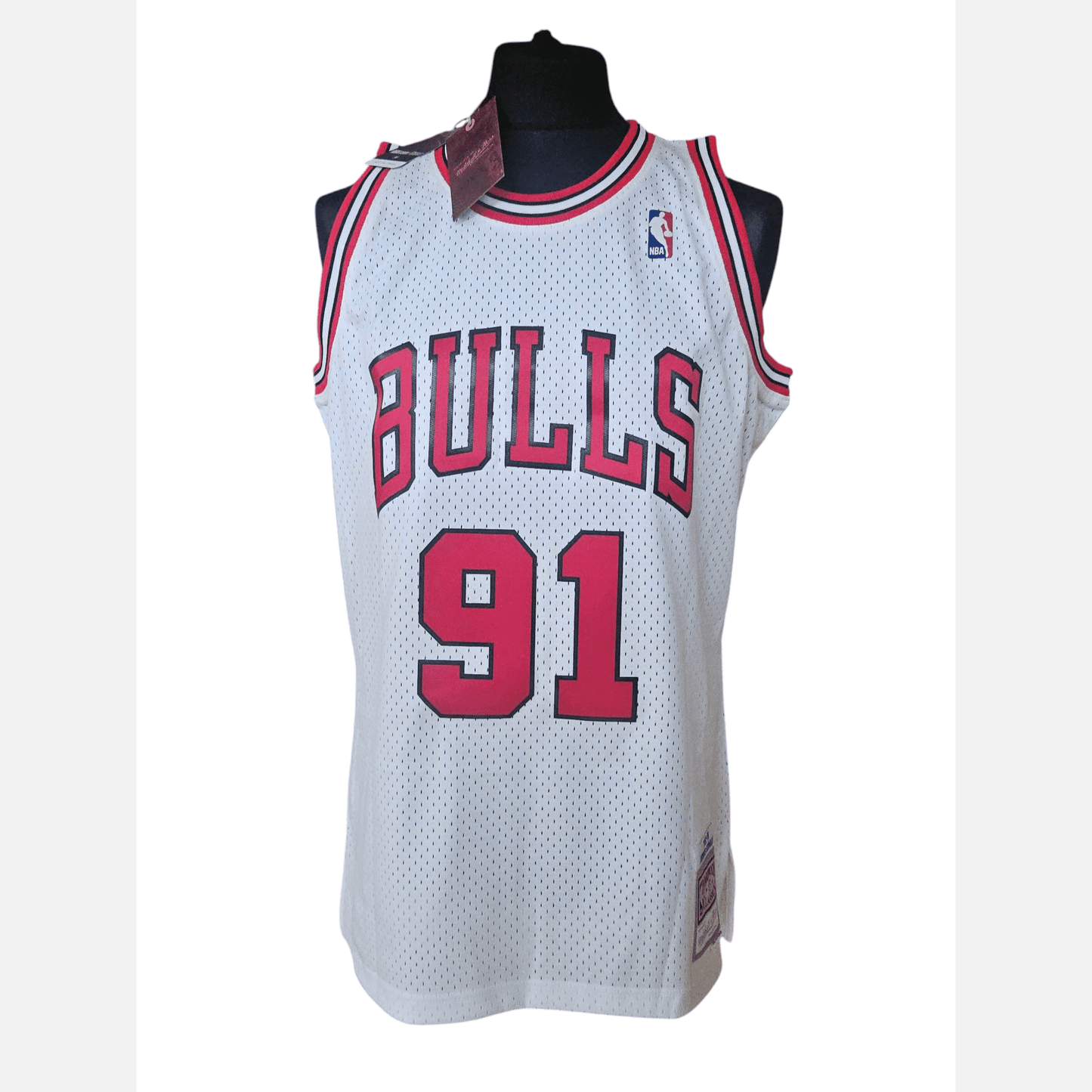 DENNIS RODMAN autograph Fanatics certificate signed NBA M&N jersey Chicago Bulls Jersey