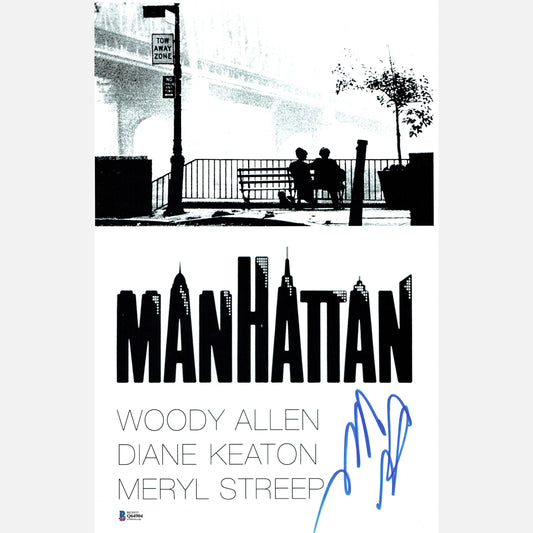 DIANE KEATON autograph BECKETT signed poster 11x17 MANHATTAN 11x17