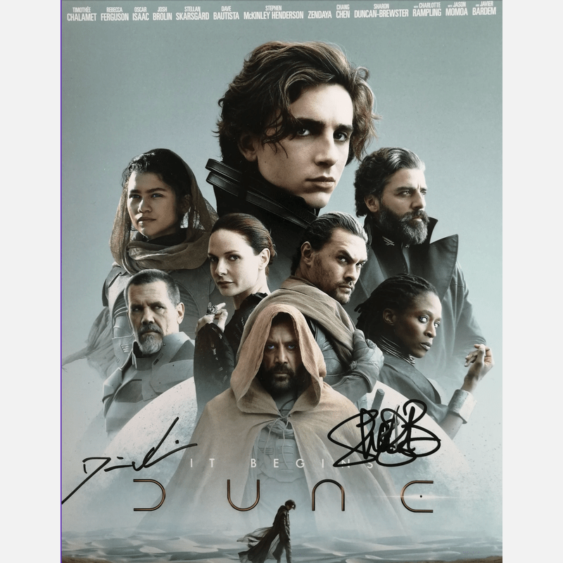 DENIS VILLENEUVE & SHARON DUNCAN BREWSTER autographs ACOA signed 8x10 photography DUNE