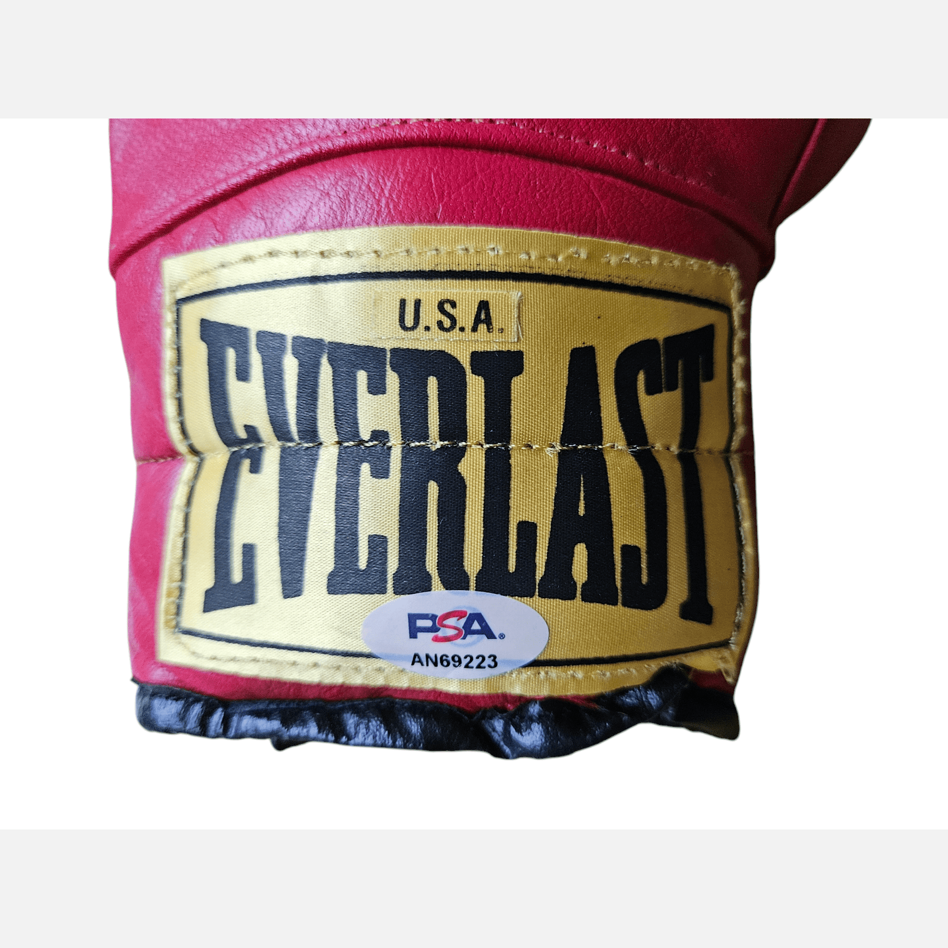 EVANDER HOLYFIELD & JULIO CESAR CHAVEZ autographs PSA & ACOA certificate signed Boxing Glove Glove
