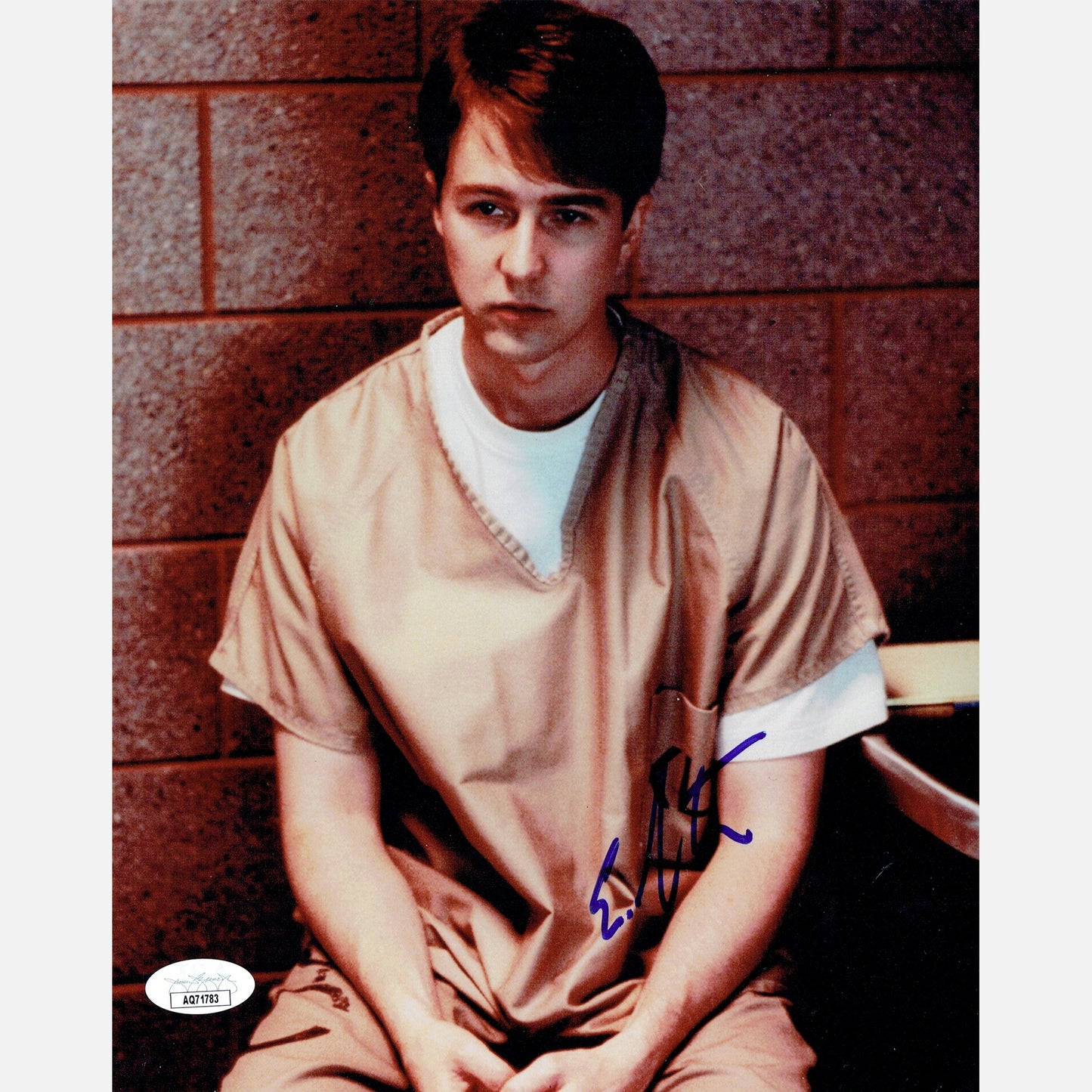 EDWARD NORTON autograph JSA signed 8x10 photography PRIMAL FEAR