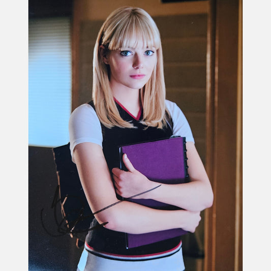 EMMA STONE autograph ACOA signed 8x10 photography SPIDERMAN